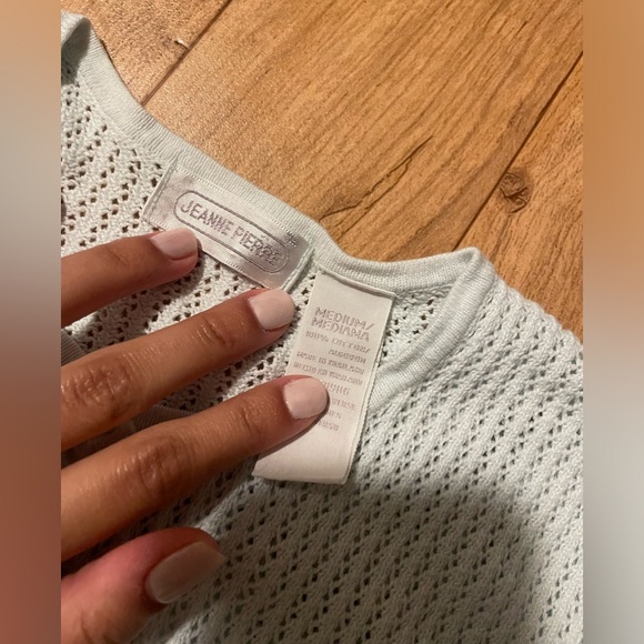 Jeanne Pierre Sweater. Beautiful baby blue. Cottage core! - Picture 2 of 3